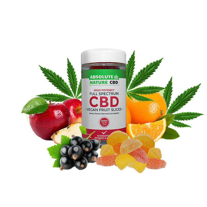 Full Spectrum 30mg Vegan Mixed Fruit Flavored Gummies