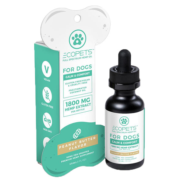 ECOPETS 30 mL Pet Wellness Tincture Oil Drops for Dogs