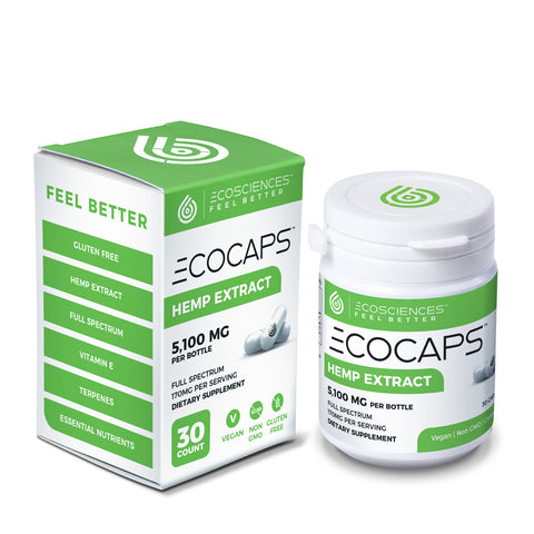 ECOCAPS 30ct Bottle - Full Spectrum Vegan Capsule