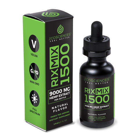 RIXMIX Vegan Full Spectrum Hemp Extract Tincture Dropper